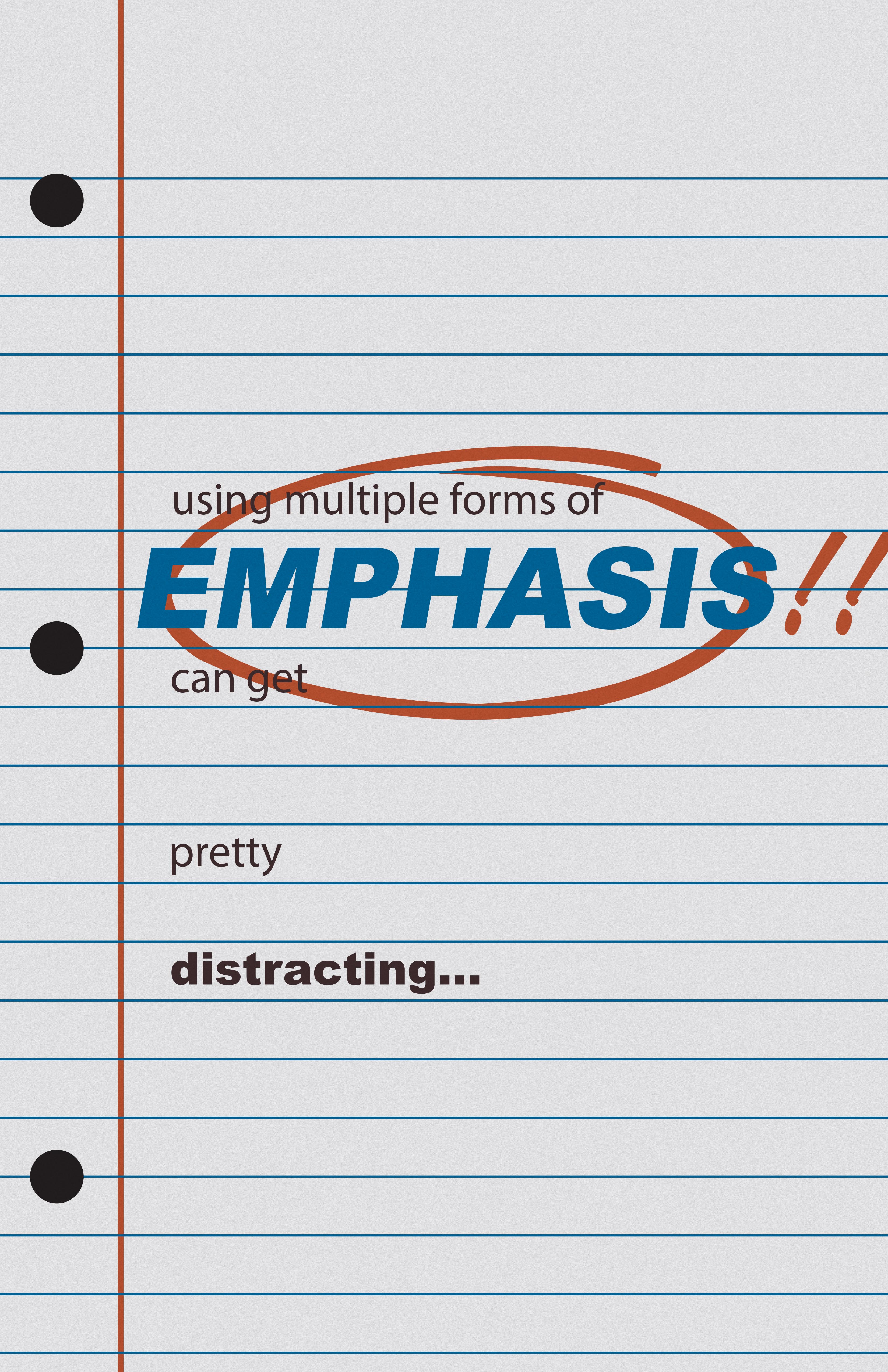 emphasis poster one